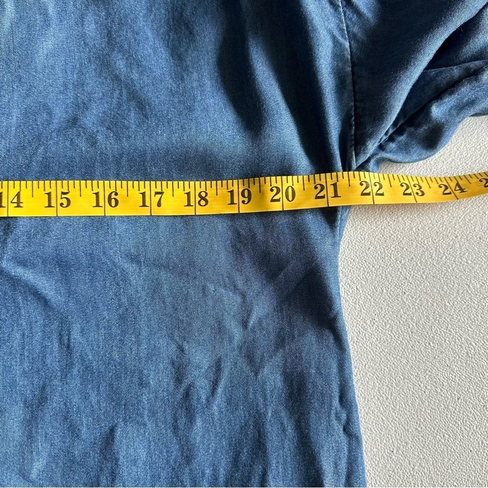 Free People Dress 8 Blue Long Sleeve Midi - Picture 9 of 11